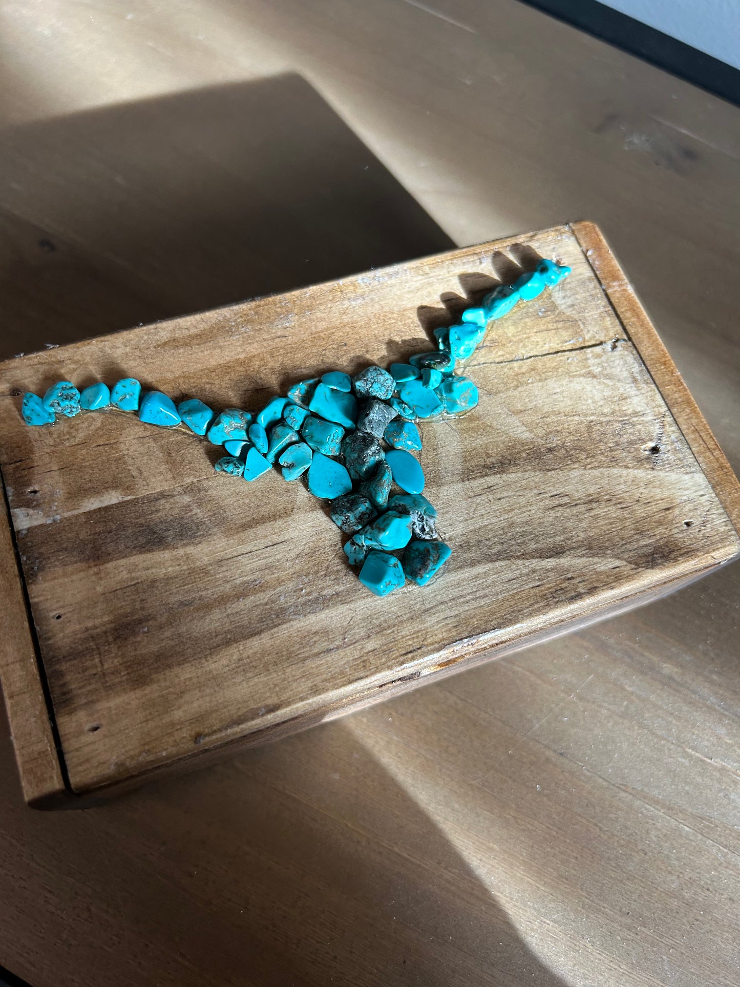 Turquoise Longhorn Jewelry Box