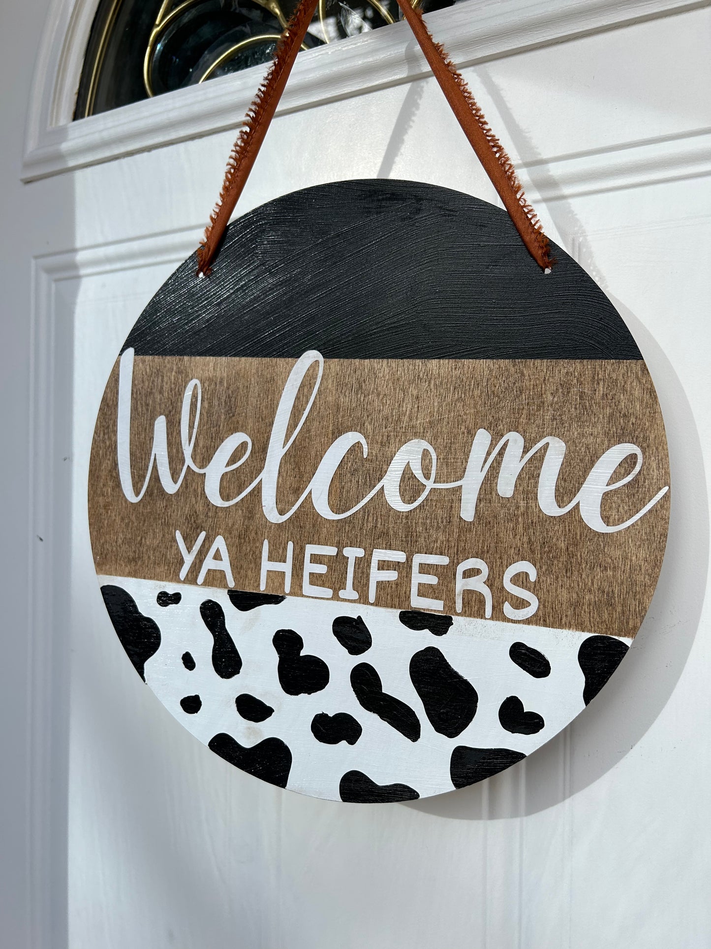 Welcome Heifer Door Sign
