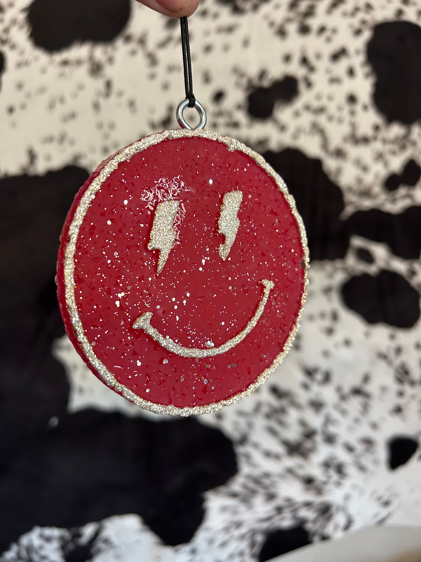 Red/Gold Smiley Face Freshie